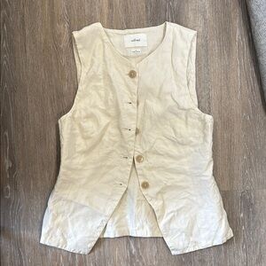 Wilfred Cream Sleeveless Blouse